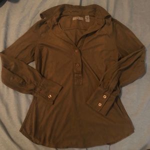 2P Brown Suede Like Top